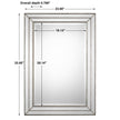 Modern Accents Grooved Inlay Mirror