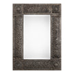 Modern Accents Embossed Metal Frame Mirror