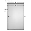 Modern Accents Framed Floating Mirror