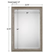 Modern Accents Textured Metallic Mirror