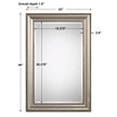 Modern Accents Beaded Rectangular Mirror
