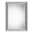 Modern Accents Textured Metallic Silver Mirror