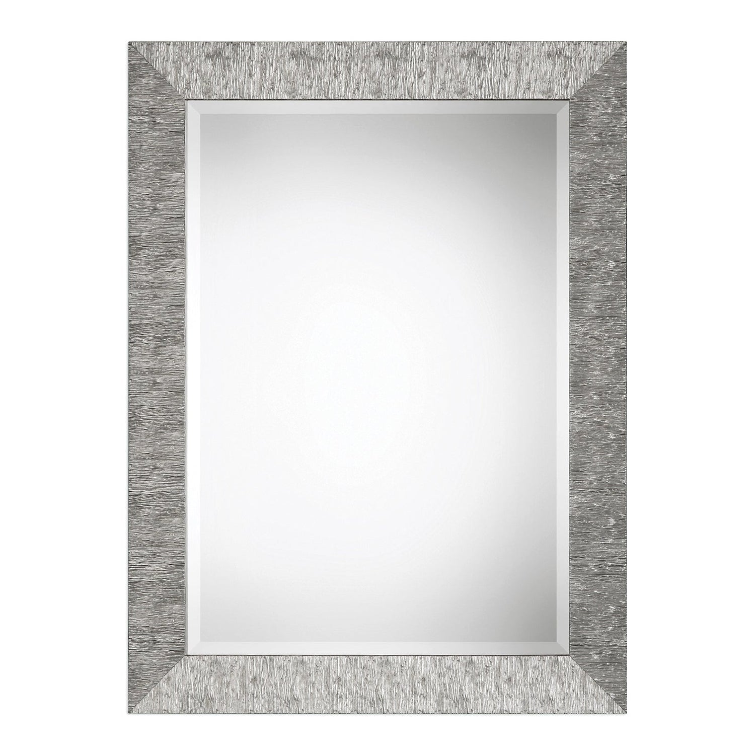 Modern Accents Textured Metallic Silver Mirror