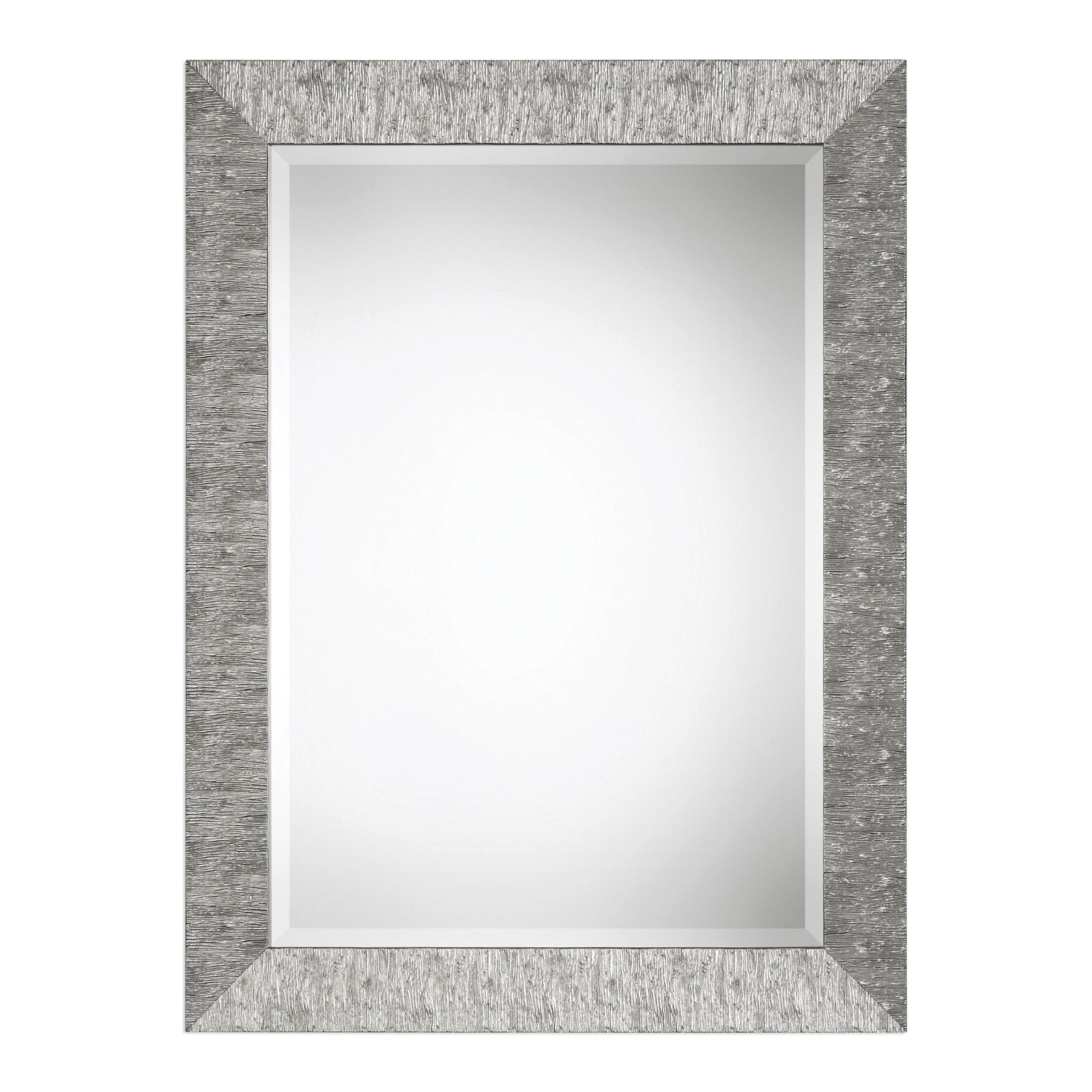 Modern Accents Textured Metallic Silver Mirror