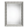 Modern Accents Textured Metallic Silver Mirror