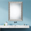 Modern Accents Textured Metallic Silver Mirror