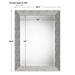 Modern Accents Textured Metallic Silver Mirror