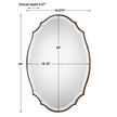 Modern Accents Shaped Beveled Mirror