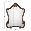 Modern Accents Scroll Frame Mirror