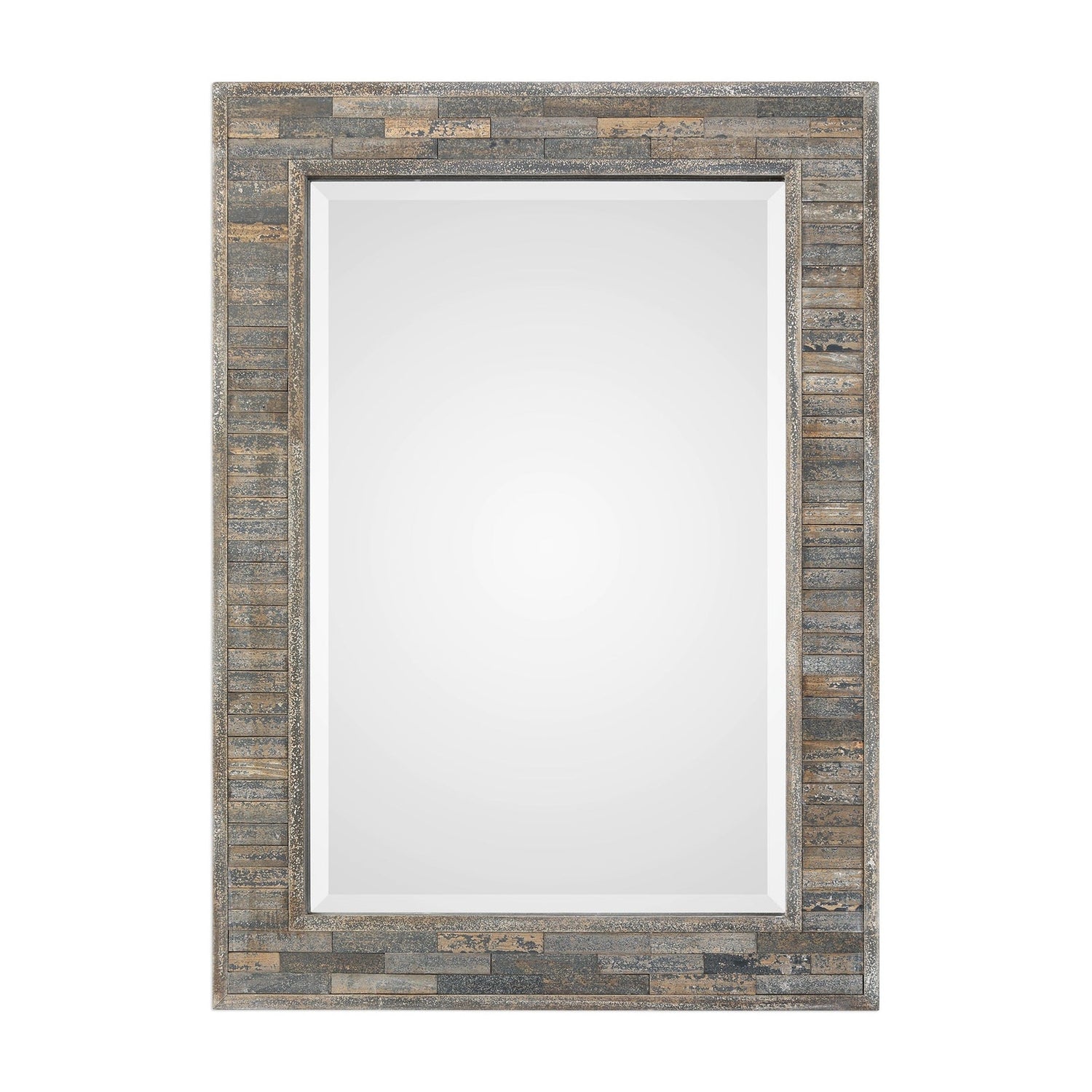 Modern Accents Aged Wood Frame Mirror