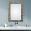 Modern Accents Aged Wood Frame Mirror