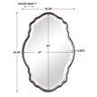Modern Accents Curved Bevel Mirror