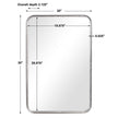 Modern Accents Burnished Rounded Corners Mirror