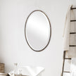 Modern Accents Narrow Oval Metal Frame Mirror