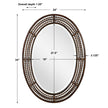 Modern Accents Hand Forged Beaded Mirror