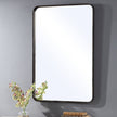 Modern Accents Rounded Metal Rectangular Mirror