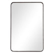 Modern Accents Rounded Metal Rectangular Mirror