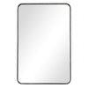 Modern Accents Rounded Metal Rectangular Mirror
