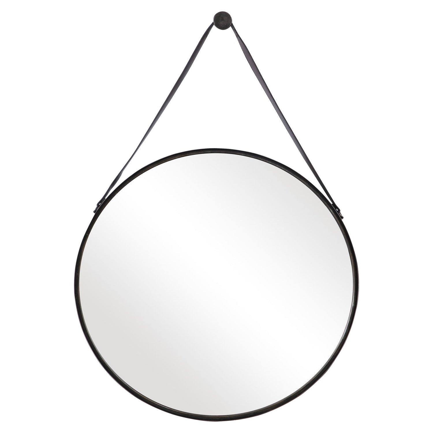 Modern Accents Round Hanging Mirror