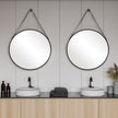 Modern Accents Round Hanging Mirror