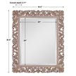 Modern Accents Ornate Natural Finish Mirror