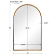 Modern Accents Simple Arch Top Mirror