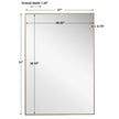 Modern Accents Clean Thin Frame Mirror