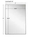 Modern Accents Clean Thin Frame Mirror