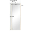 Modern Accents Thin Rectangular Mirror