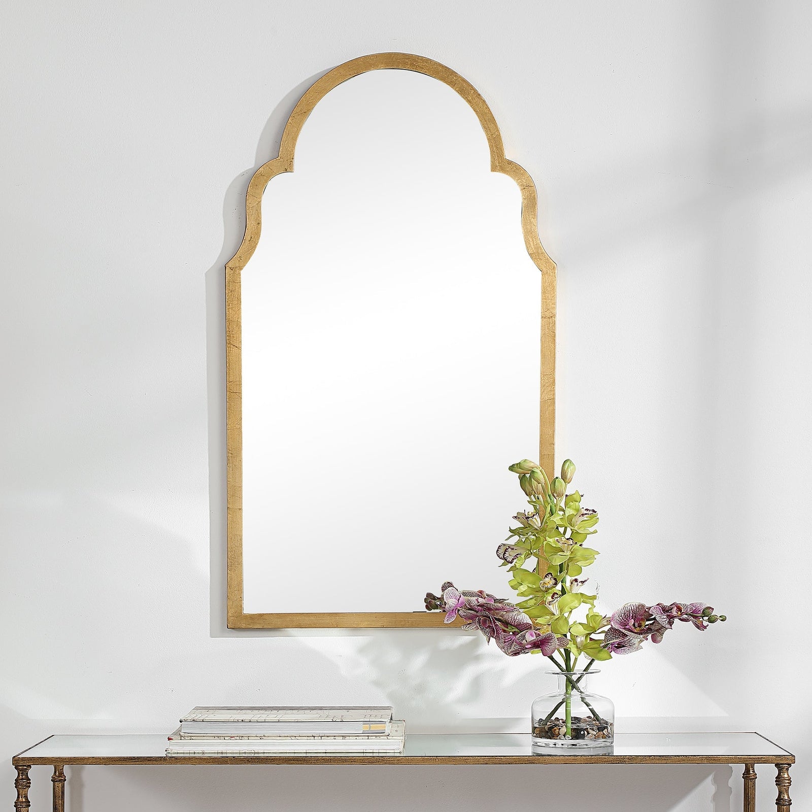 Modern Accents Iron Arch Top Mirror