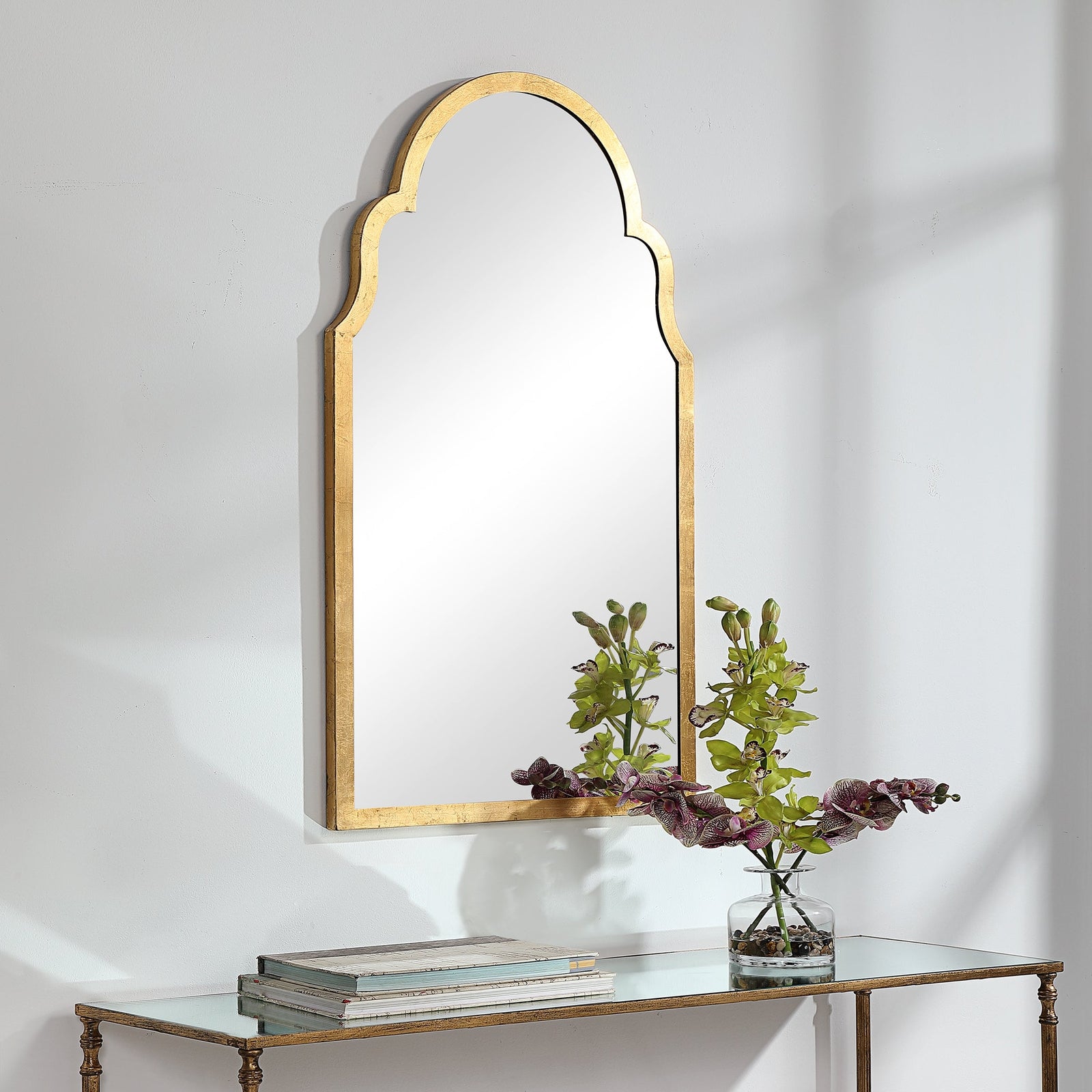 Modern Accents Iron Arch Top Mirror