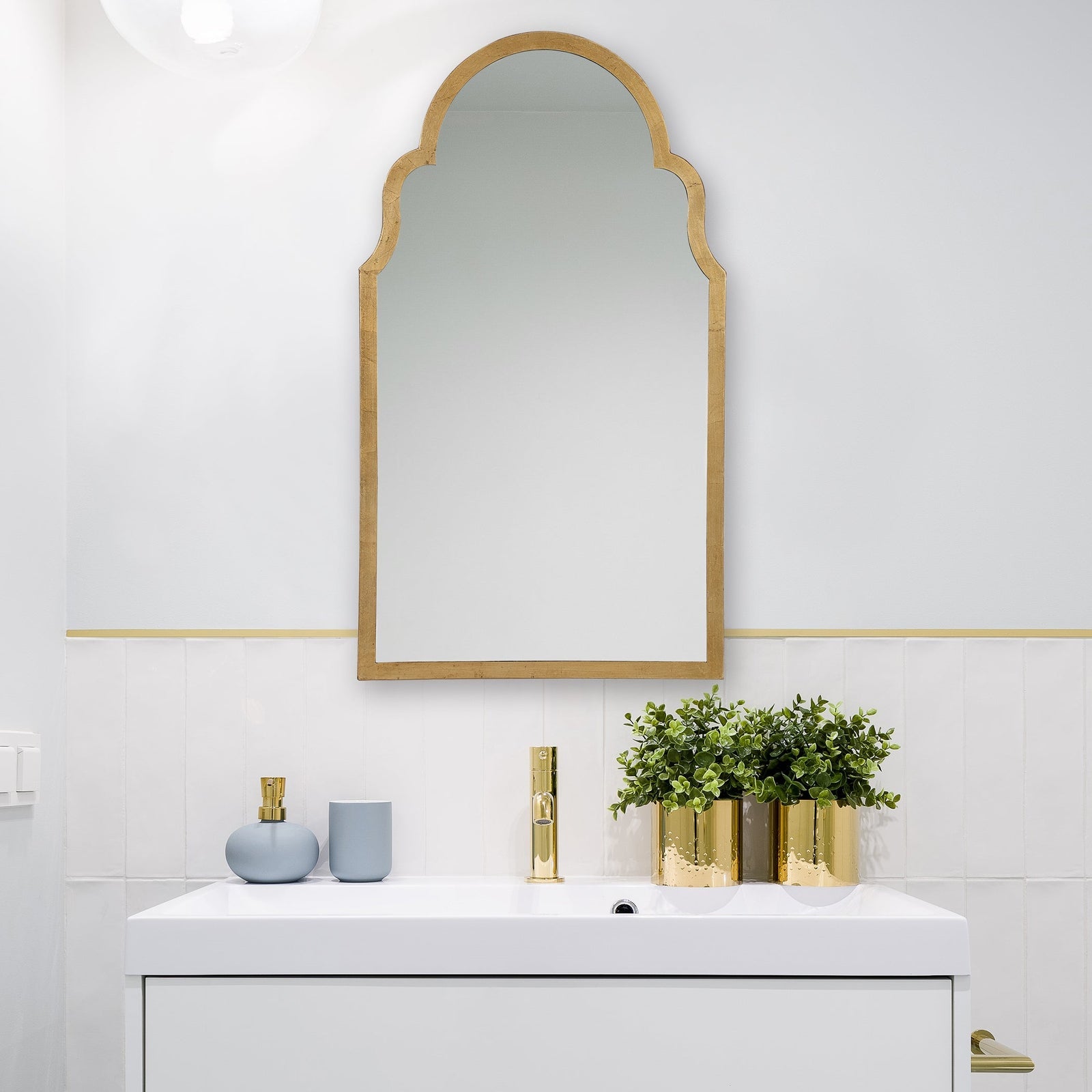 Modern Accents Iron Arch Top Mirror