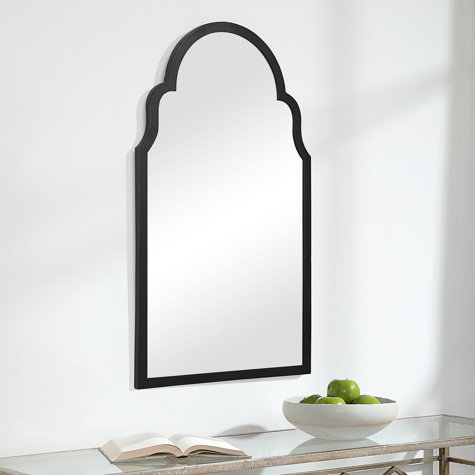Modern Accents Iron Arch Top Mirror