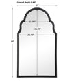 Modern Accents Iron Arch Top Mirror
