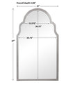 Modern Accents Iron Arch Top Mirror