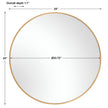 Modern Accents Clean Round Mirror
