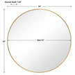 Modern Accents Clean Round Mirror