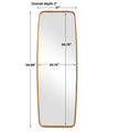 Modern Accents Shaped Rounded Corners Mirror
