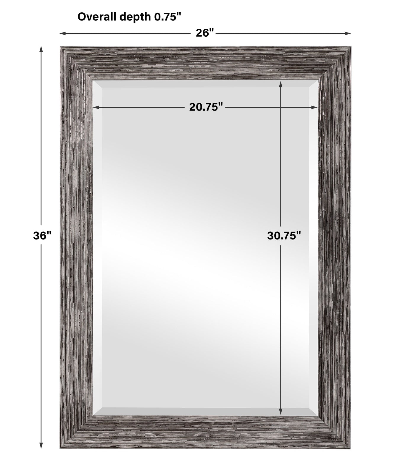 Modern Accents Raised Frame Mirror