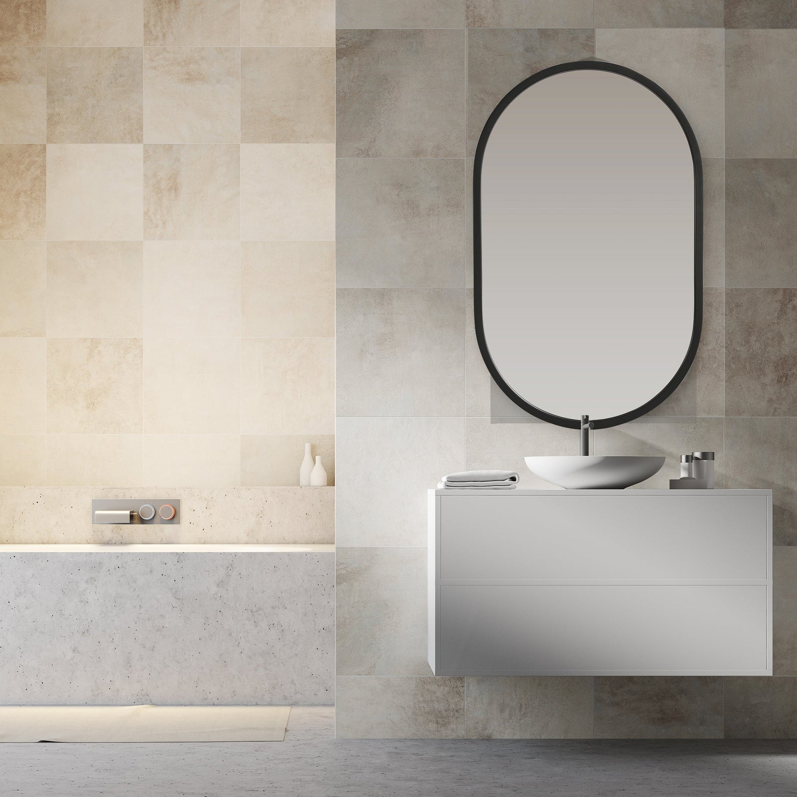 Modern Accents Oval Mirror