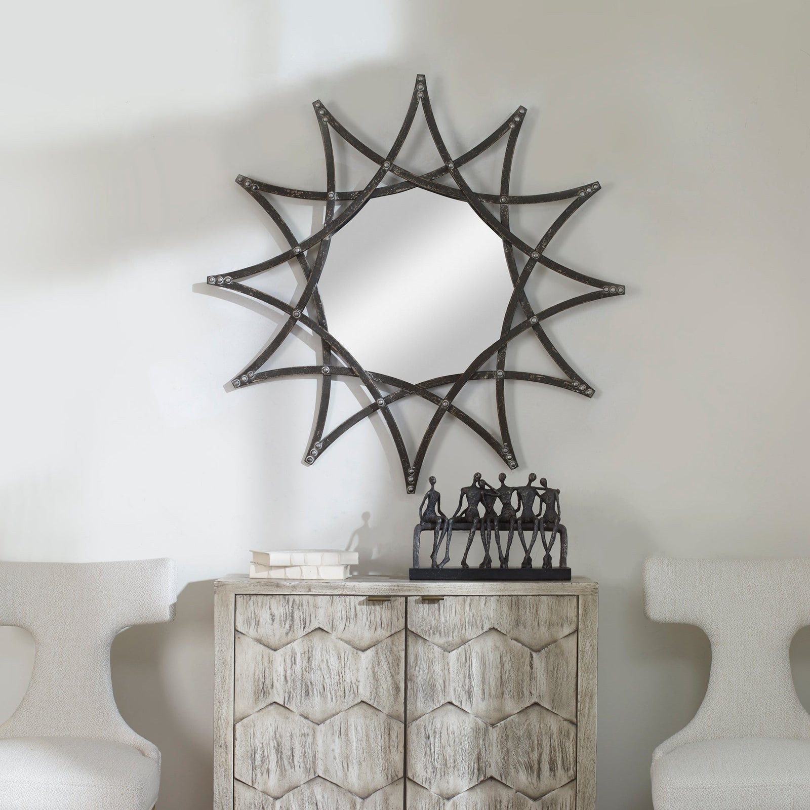 Uttermost Solaris Iron Star Mirror Clearance