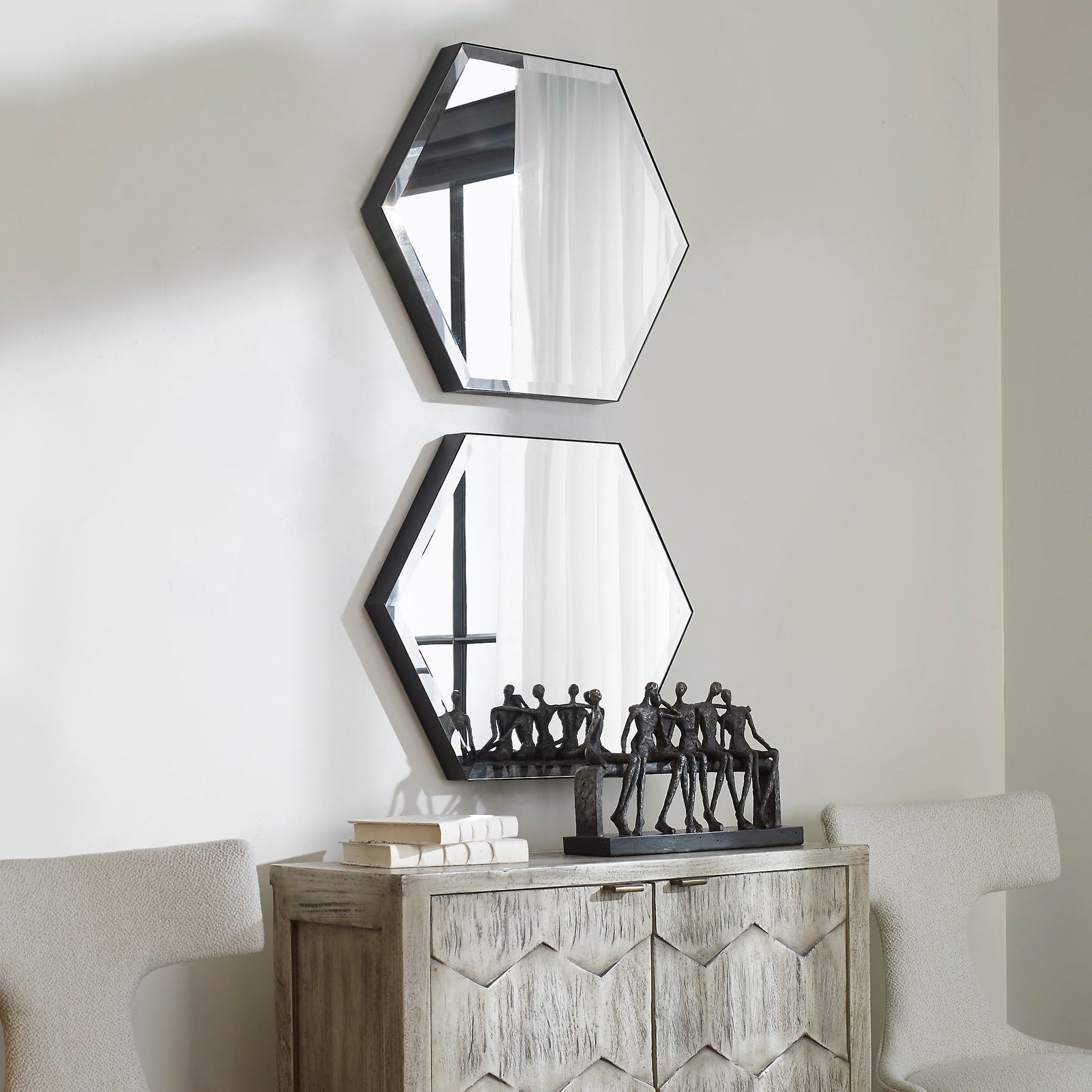 Uttermost Amaya Octagonal Mirrors - Set of 2 Clearance