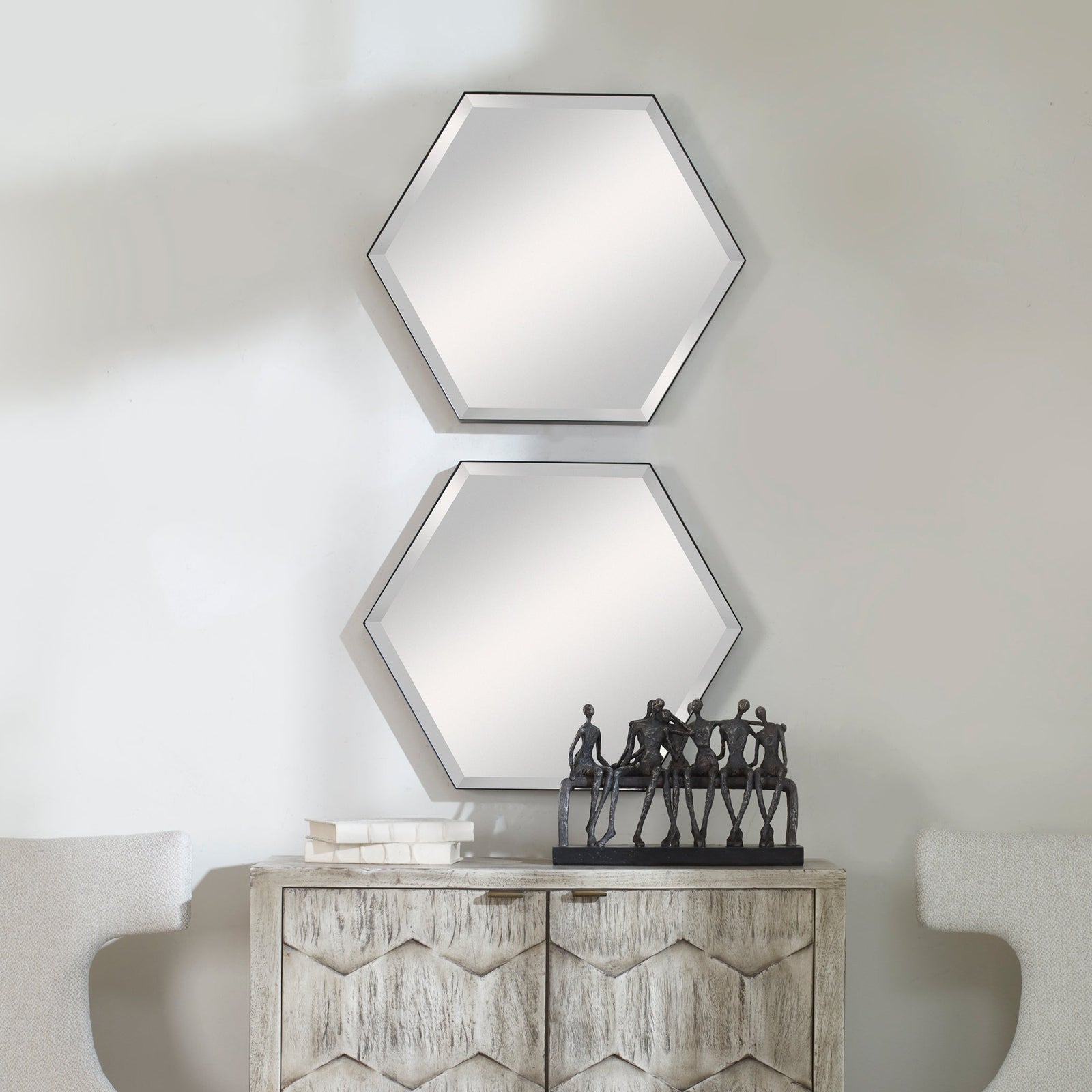 Uttermost Amaya Octagonal Mirrors - Set of 2 Clearance