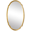 Modern Accents Oval Hammered Metal Mirror