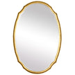 Modern Accents Oval Hammered Metal Mirror