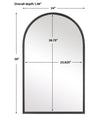 Modern Accents Simple Arch Top Mirror