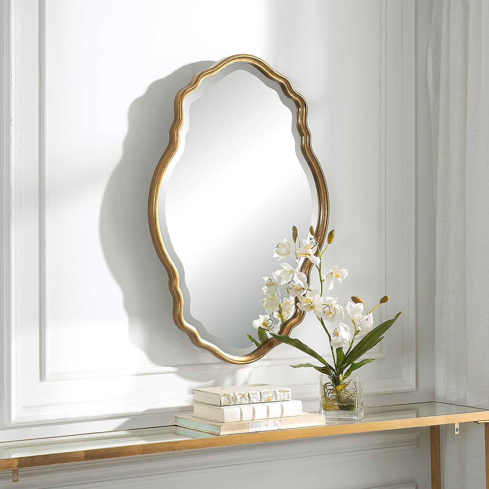 Modern Accents Curved Bevel Mirror