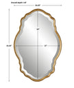 Modern Accents Curved Bevel Mirror