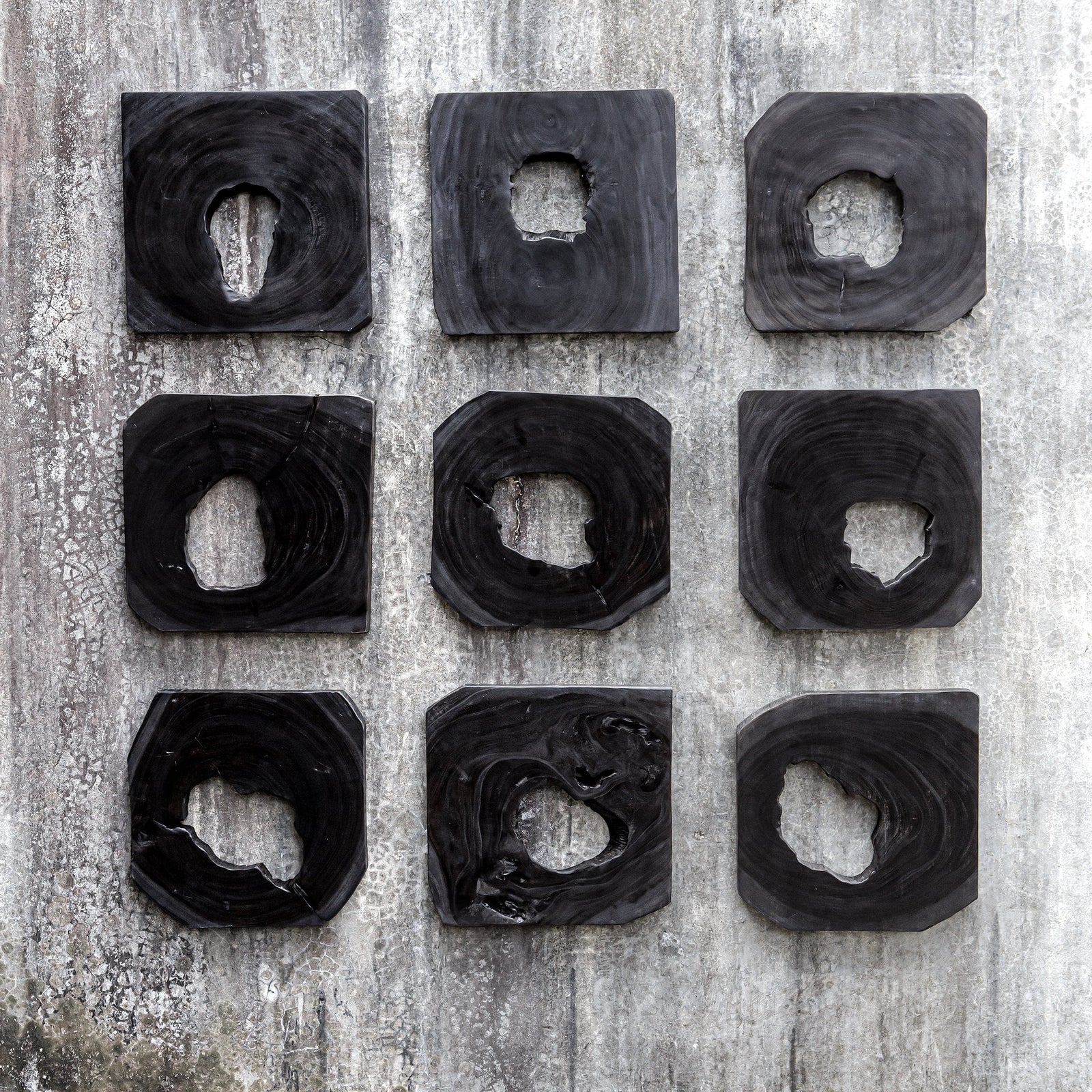 Uttermost Bahati Wood Wall Art - Set of 9
