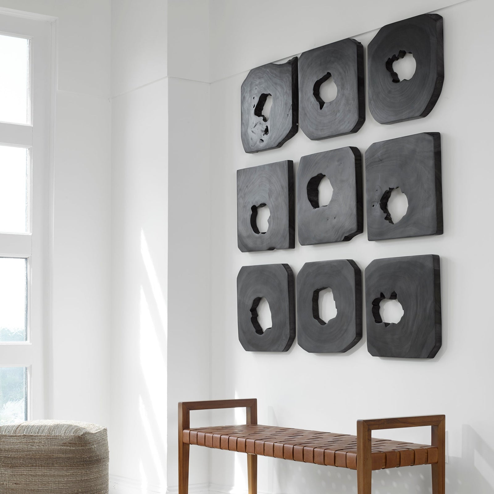 Uttermost Bahati Wood Wall Art - Set of 9